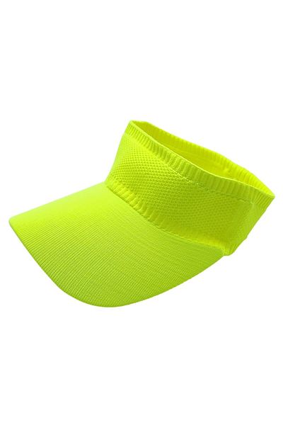 AXE SPORTSWEAR Lime Color Flexible Visor Hat Uv Sunscreen Daily Beach Tennis Cap