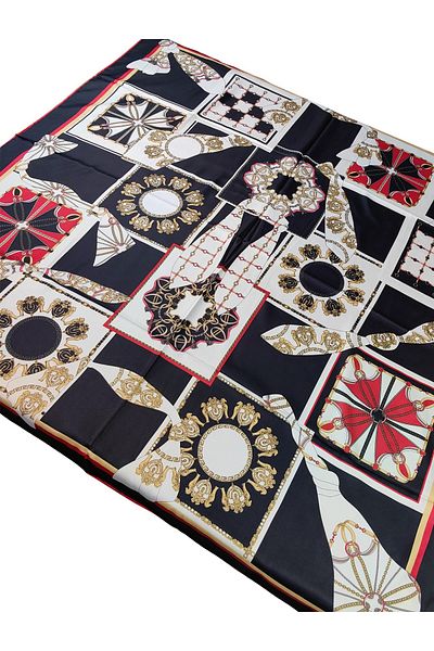 mim eşarp VESİ Φουλάρι Αθλητικό Φουλάρι Twill με σχέδιο 120x120 cm