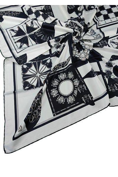 mim eşarp VESİ Φουλάρι Αθλητικό Φουλάρι Twill με σχέδιο 120x120 cm