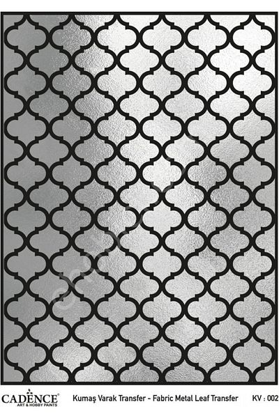 Cadence Kv-02 Cadence Fabric Foil Transfer Silver 30X42