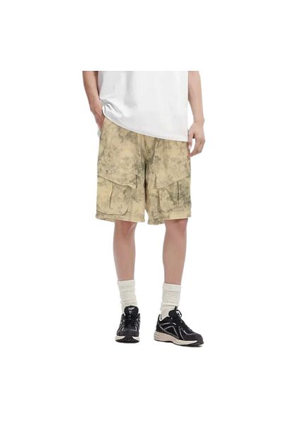 ALANAQA Unisex Oversized Denim Shorts with Front Pockets