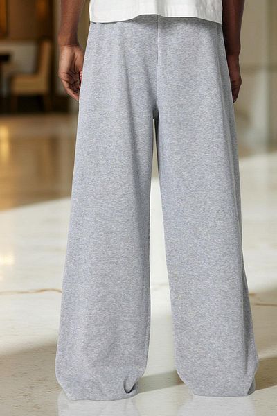 BSBSPOR Oversize Summer Loose Cut Elastic Leg Gray Black Smoked Men / Women