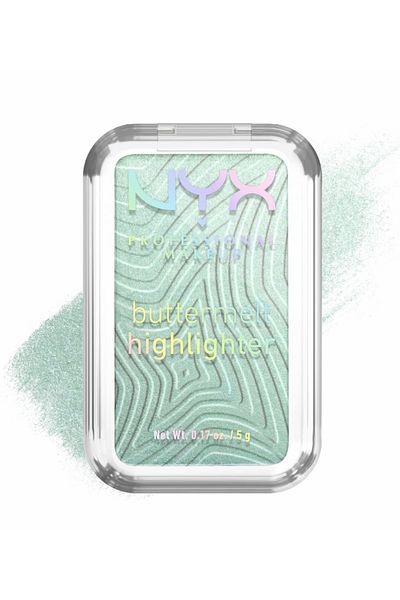NYX Professi̇onal Makeup Buttermelt Highlighter Creamy Powder Illuminator -20 Butta Mınt Blush