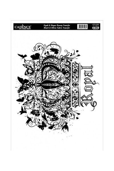Cadence Kts-08 Black and White Fabric Transfer 21X30