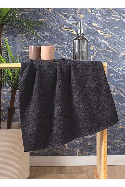 Elaganya Dark Anthracite Sports Fitness Towel Stain Resistant Hairdresser Barber Towel 50X90 cm