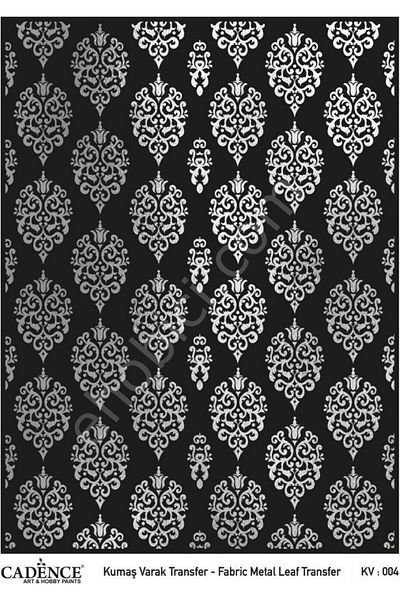 Cadence Kv-04 Cadence Fabric Foil Transfer Silver 30X42