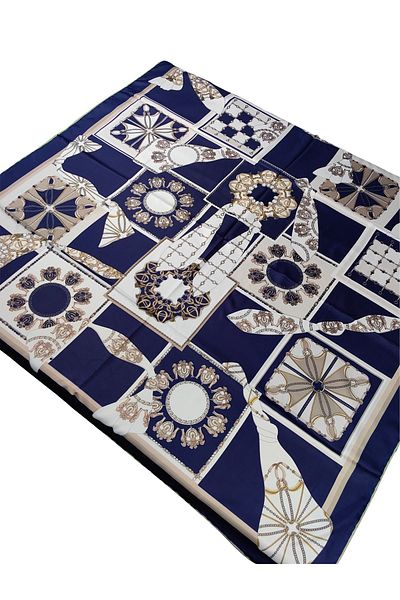 mim eşarp VESİ Φουλάρι Αθλητικό Φουλάρι Twill με σχέδιο 120x120 cm