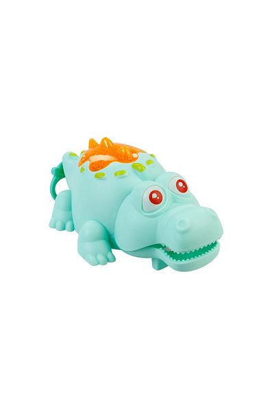 Cosby Wind-Up Lighted Cheerful Crocodile - Green