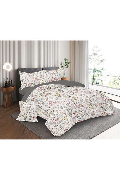 Blue Rose مفرش سرير نفرين مضغوط صيفي مشجر ليناسب ديكور غرفتك ليمنحك صيف منعش مصنوع من اجود خامة المايكروفايبر