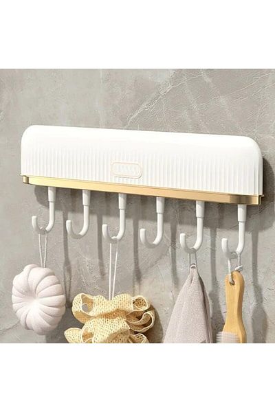 STOREMAX Muartshop Home Adhesive Hanger Set, Movable Hooks, Keychain and Towel Rack, Bathroom and