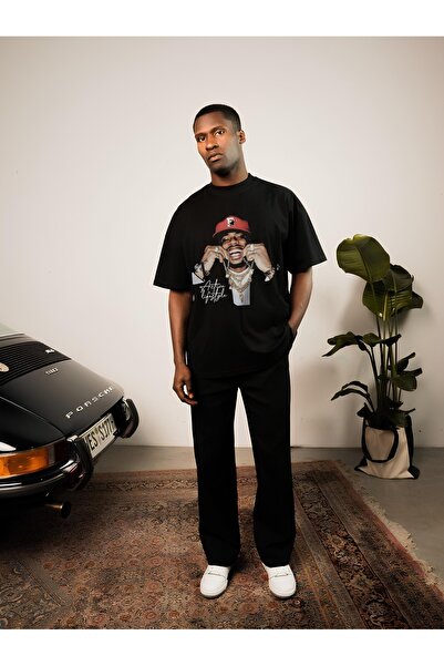 YRN COLLECTION Unisek žene / muškarci Oversize štampana pamučna majica kratki...