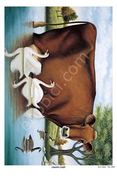 ehobici Lineart Brass Decopage Paper Model - 2362