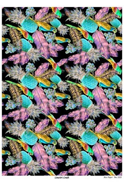 ehobici Lineart Brass Decopage Paper Model - 2225