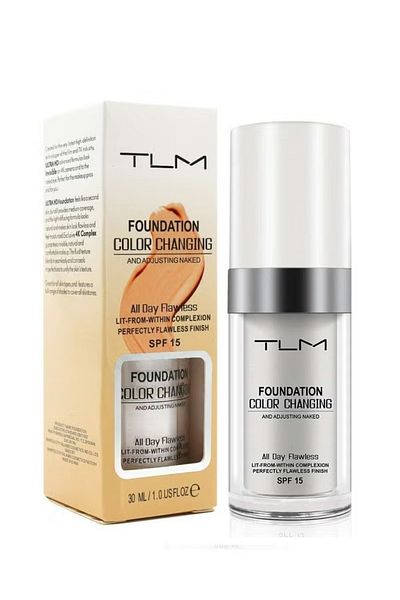 TLM Magical foundation with color-changing technology to adapt to natural skin tone with SPF 30 30ml