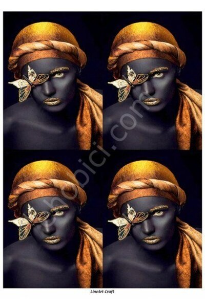 ehobici Lineart Craft Brass Decopage Special Model Ö-351