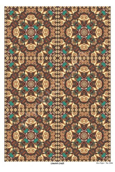 ehobici Lineart Brass Decopage Paper Model - 2504