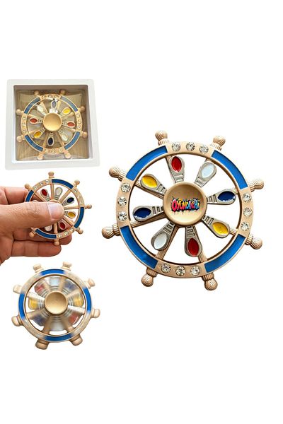 tmtoysandmore Metal Stress Wheel Fidget New Model 2-Piece Rudder Stress Shooter Special Boxed