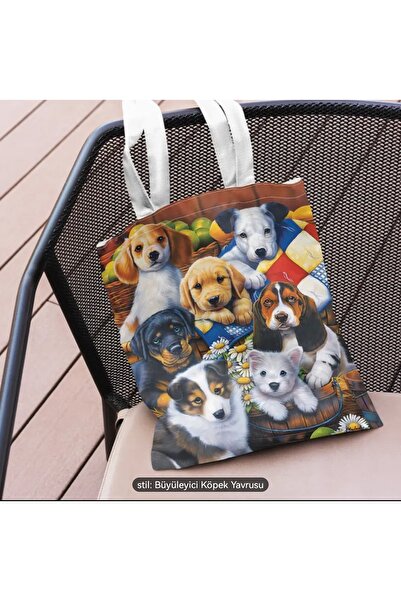 ORGANICYOU YIWU 1 шт. Стильна сумка-тоут з принтом собаки, з фіксованим ременем через плече, для щоденного використання