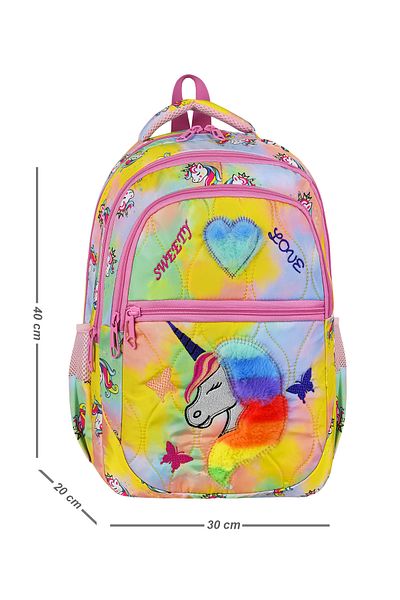 QL ACCESSORY Geantă de lux pentru școală primară Unicorn cu nutriție termică