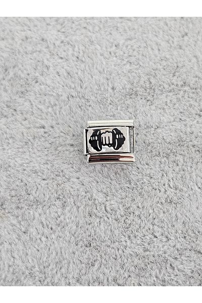 SiestaAccessories Dumbbell/Dumbbell Italian Bracelet Charm
