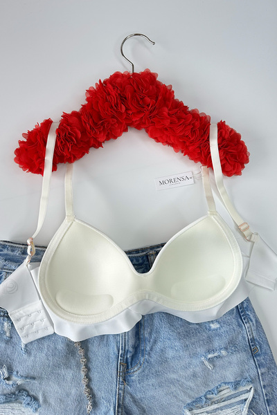 Morensa Лазерний виріз, без кісточок, з напівпідтримкою, білий