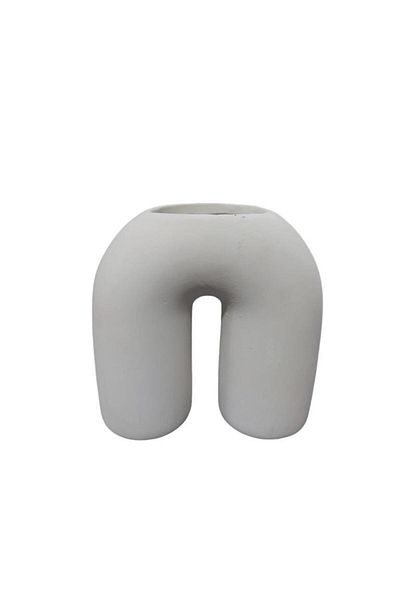 ehobici Κεραμικό Βάζο Σχήματος U 17x17cm
