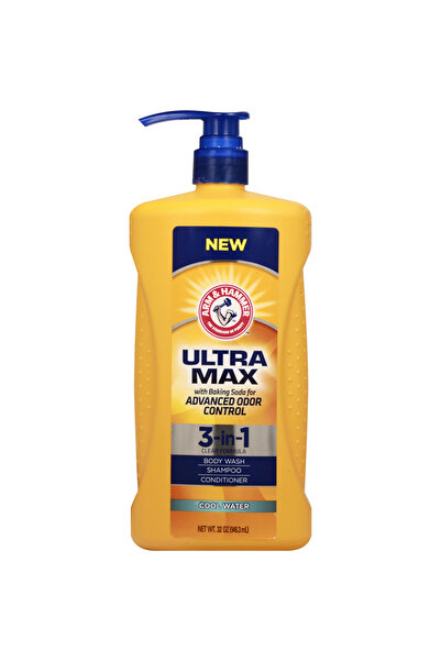 Arm & Hammer Ultra Max 3 in 1 Shampoo - Conditioner - Shower Gel 946 ml