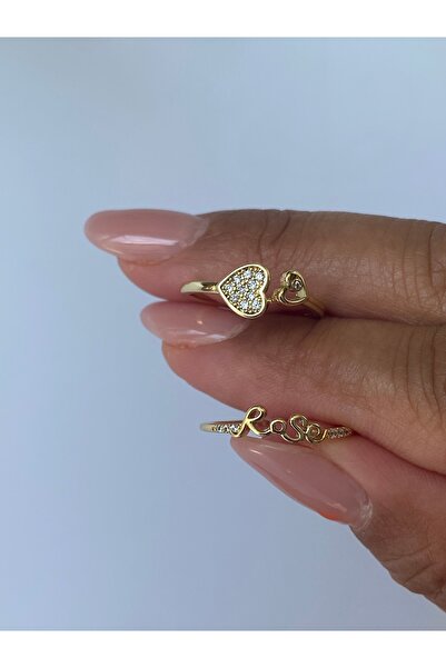 kurukafagift خاتم قلب وردي مزدوج المفصل