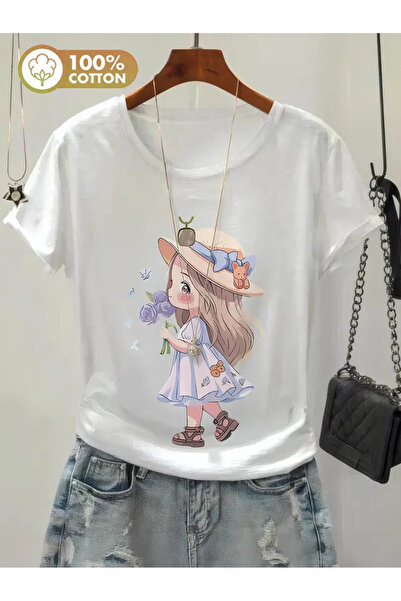CLASİVA Printed Oversize Crew Neck T-Shirt
