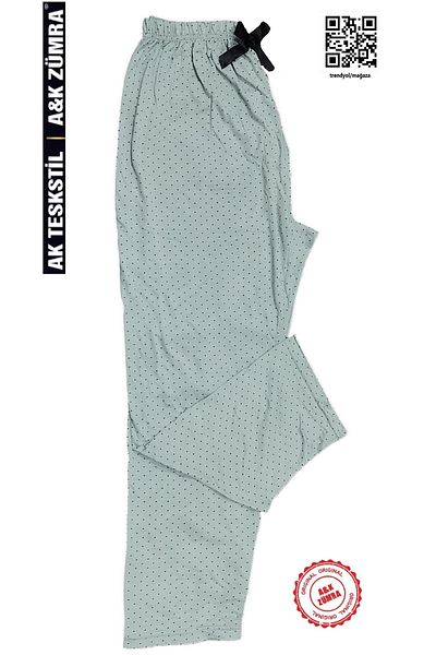 A&K ZÜMRA Mother Model Viscose Pajamas Bottom Plus Size