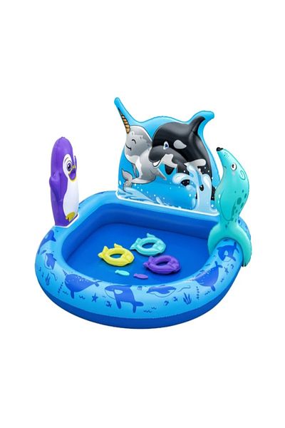 BESTWAY Children's play center, Bestway Polar Pals 53156, inflatable, PVC, 134 x 131 x 73 cm