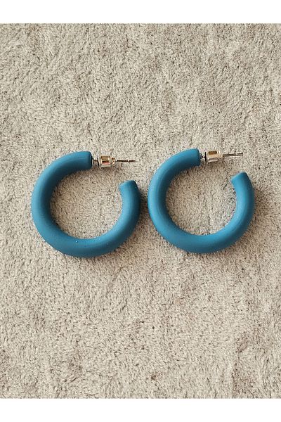 SiestaAccessories Blue Color Hoop Earrings