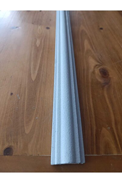 GÜÇLÜ 1 Adet (1 MT) Duvar Kaplama Dekoratif Boyalı Strafor Köpük Çıta (4 CM'LİK) - KOYU GRİ renk