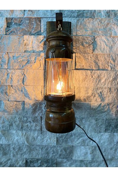 Umut Handmade Wooden Sailor's Lantern Rustic