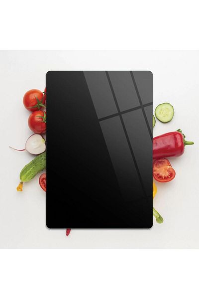 Single Glass Cutting Board Transparent Smoked Color Tempered Glass Heat Resistant Shatter Resistant 25*35 cm