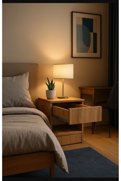 Home ARYA AHŞAP RENK GİZLİ BÖLMELİ KOMODİN