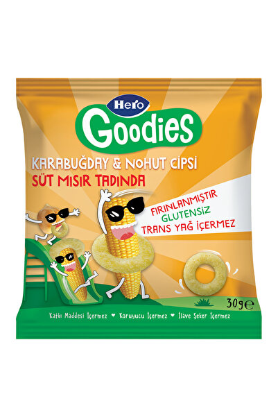 Genel Markalar Hero Goodies Süt Mısırlı Karabuğday Nohut Cipsi 30 G 4 ADET