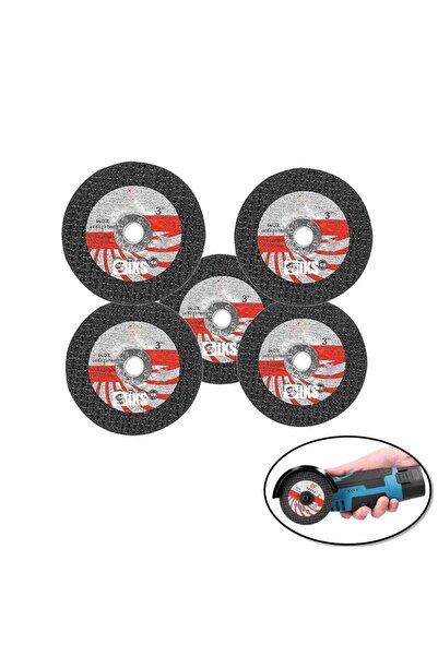 SIKS Set de 5 lame de rezervă pentru disc de polizor unghiular SIKS, dimensiune 76 mm, pentru polizor electric portabil SIKS Mini Flex