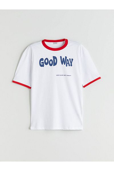 LC Waikiki Blue Crew Neck Boys T-Shirt Pack of 2