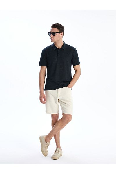 LC Waikiki Ανδρικό μπλουζάκι με υφή Polo Neck