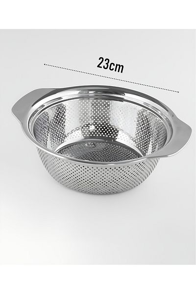 Transformacion German Type Colander - 304 Stainless Steel Professional Strainer 23 cm 721832