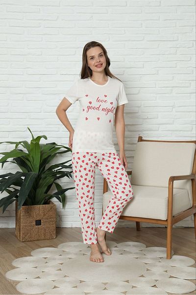 HUBEN Women's Cotton Pajama Set