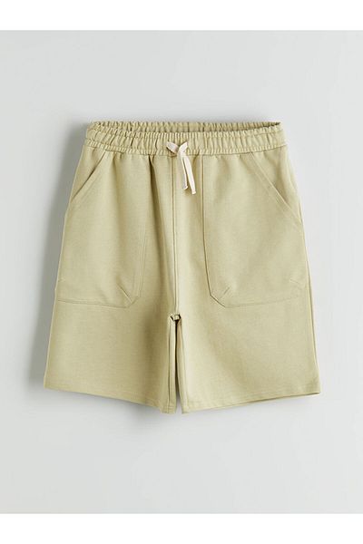 LC Waikiki Khaki Elastic Waist Boys Shorts