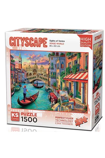 Ks Games Sights Of Venice 1500 Piece Puzzle