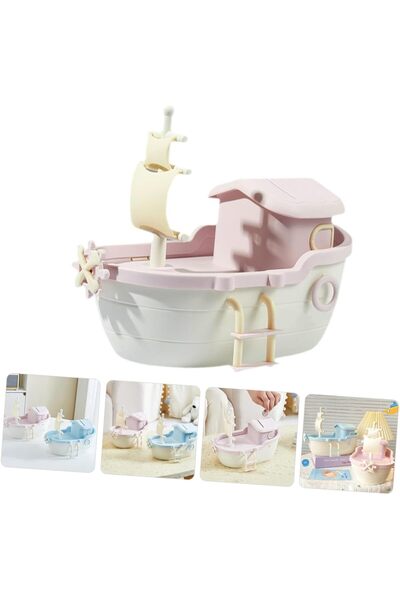 Myplas Dekoratif Sevimli Anahtarlı Gemi Kumbarası