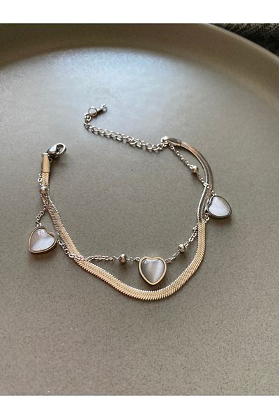 Fulmin Zircon Stone Steel Bracelet