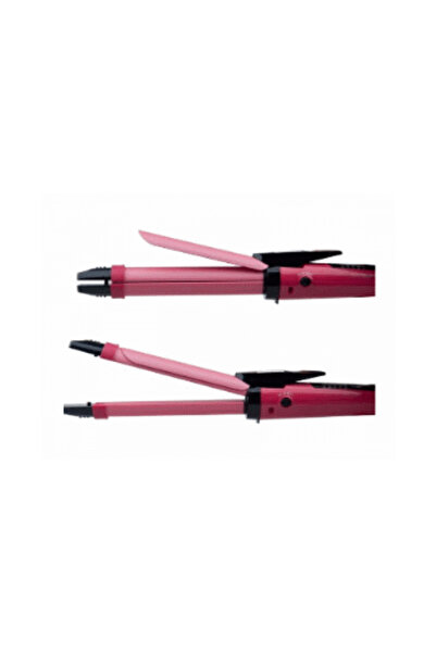 SIKS ® 2-in-1 curling and straightening iron, pink