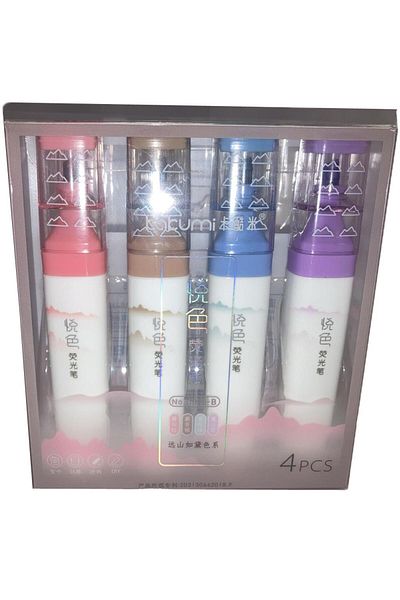 Bafix Highlighter Kakumi 4 Colors Blister