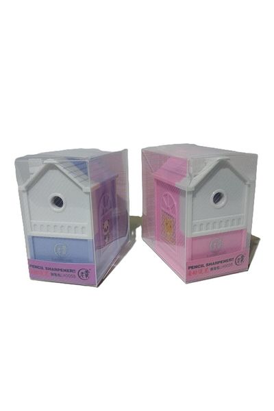Bafix Pencil Sharpener with Sleeve Household Shaped Lao Huang Pencil Sharpener with Sleeve (Mixed Color 1Pcs)