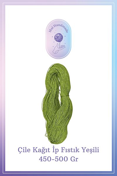 Mai Handmade Hobby ve Örgü Evi Φυσικό Χαρτοσχοινί Χειροποίητο Διακοσμητικό Πλέξιμο και Συσκευασία Σχοινί Χειροτεχνία και Συσκευασία Δώρου 450-500Gr